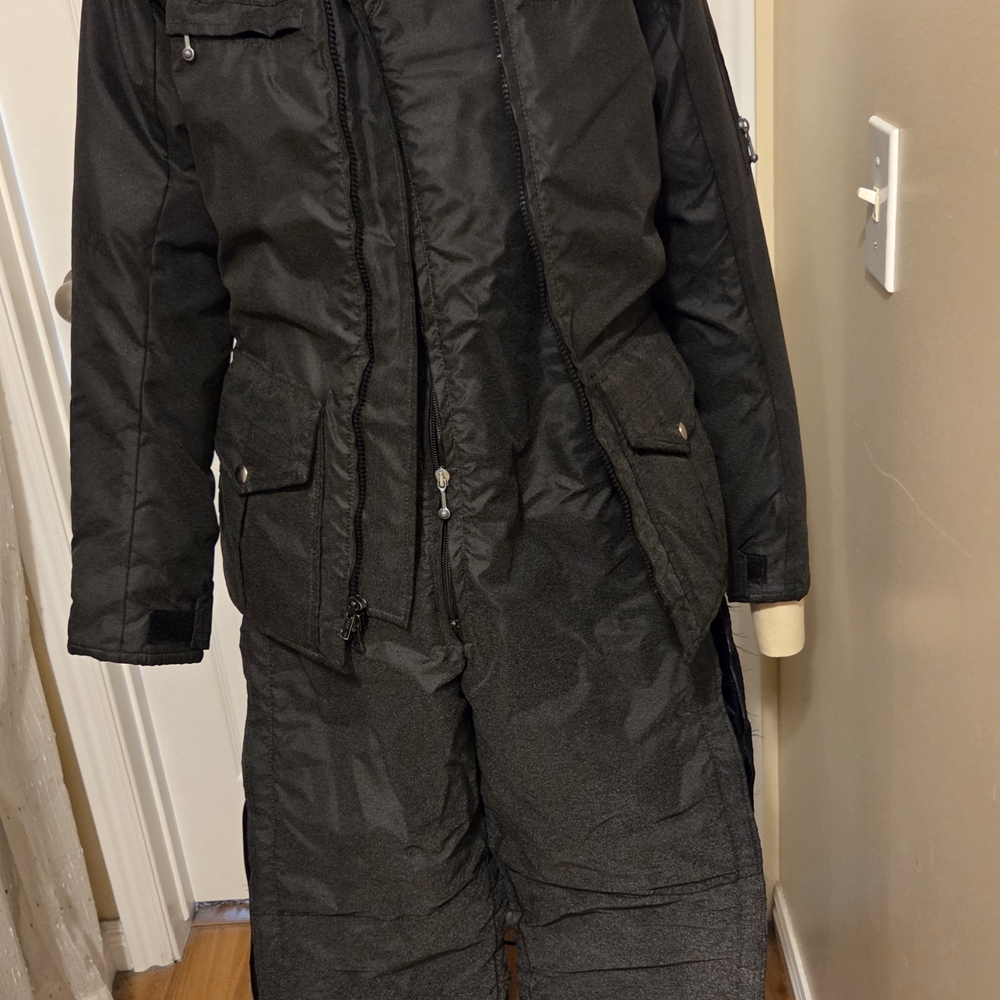 Women's Charcoal GRAY MOTORCYCLE Outfit